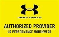 logo for authorized provider of Under Armour performance mouthwear, sports mouth guard Melrose dentist