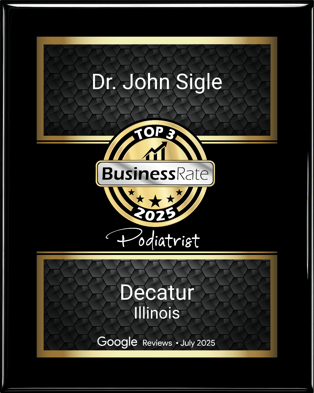 Google Award Best Podiatrist 2025