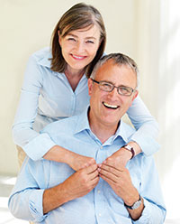 Photograph of smiling couple, Oral surgery, Bolingbrook, IL