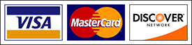 Visa, Discover, Mastercard