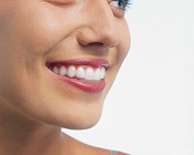 close up of woman smiling wearing Invisalign clear aligners, dentist Adelaide, SA