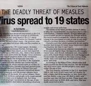 Article On Measles Featuring Dr. Chandra